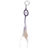 DCK03_002 Dreamcatcher Keyring - Mini Feathers with Beads