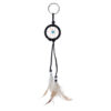DCK03_005 Dreamcatcher Keyring - Mini Feathers with Beads