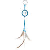 DCK03_006 Dreamcatcher Keyring - Mini Feathers with Beads