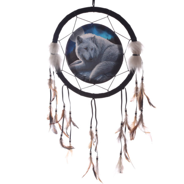 DCPA02T_001 Dreamcatcher (Medium) - Lisa Parker Guardian of the North Wolf