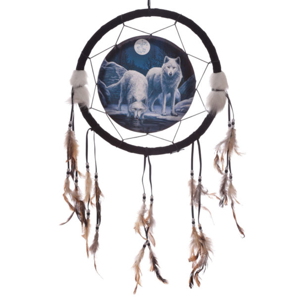 DCPA02U_001 Dreamcatcher (Medium) - Lisa Parker Winter Warriors Wolf