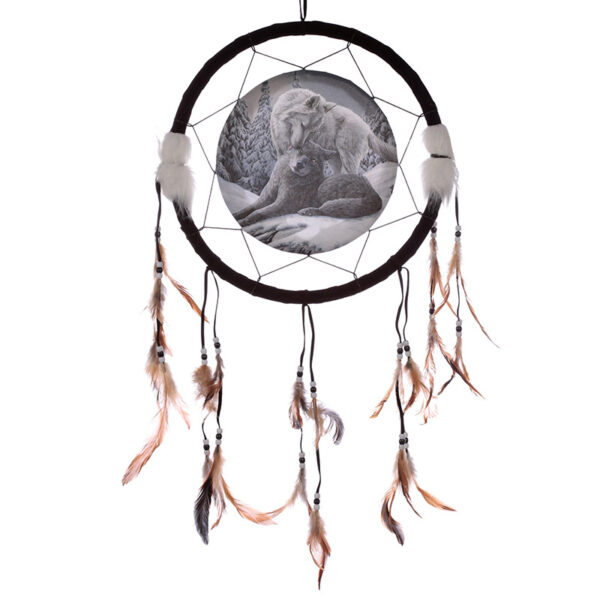 DCPB02B_001 Dreamcatcher (Medium) - Lisa Parker Snow Kisses Wolf