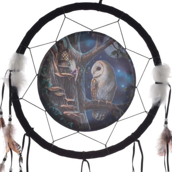 DCPB02L_002 Dreamcatcher (Medium) - Lisa Parker Fairy Tales Owl & Fairy