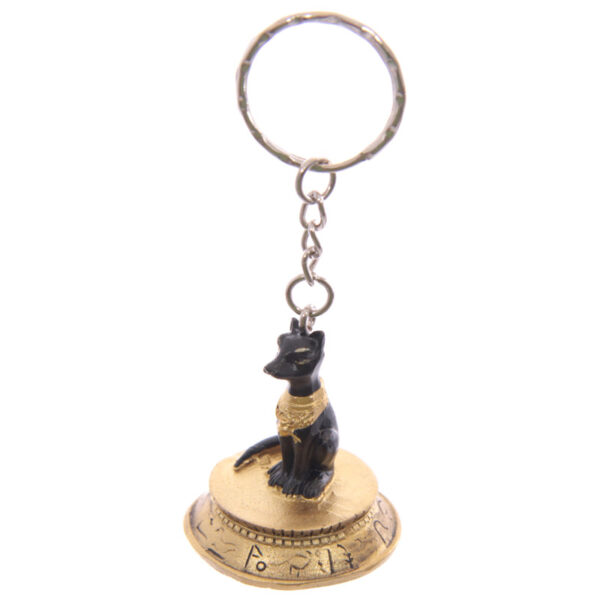 ESP18_004 Decorative Gold Egyptian Keyring