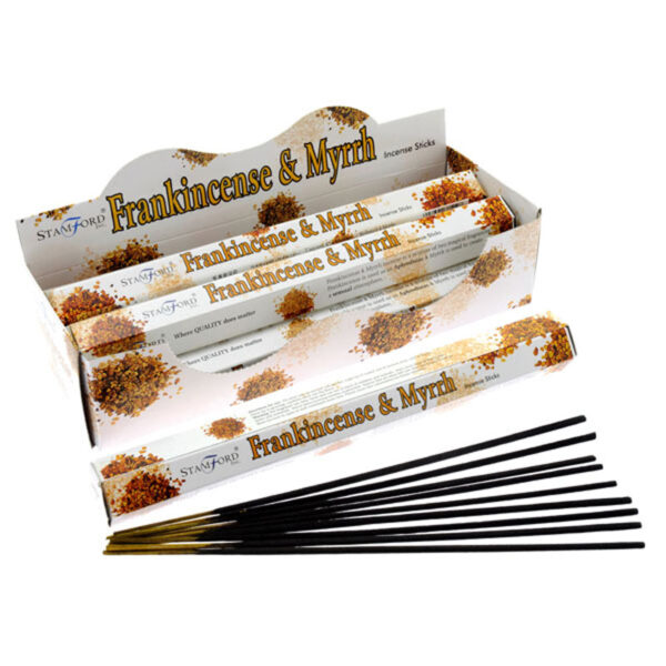INC209_001 Stamford Hex Incense Sticks - Frankincense and Myrrh 6 packs