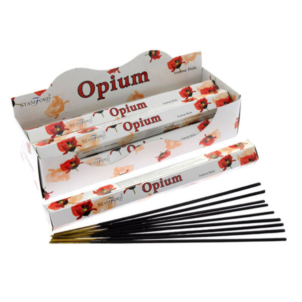INC213_001 Stamford Hex Incense Sticks - Opium 6 packs