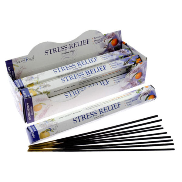 INC214_001 Stamford Hex Incense Sticks - Stress Relief 6 packs