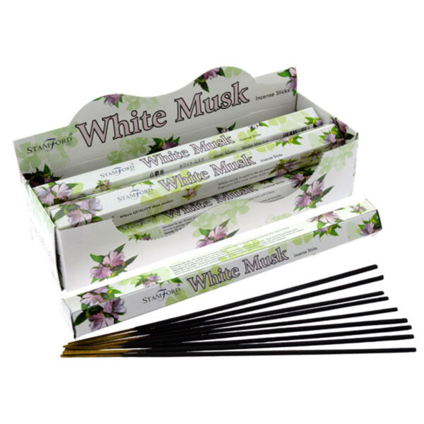 INC227_001 Stamford Hex Incense Sticks - White Musk 6 packs