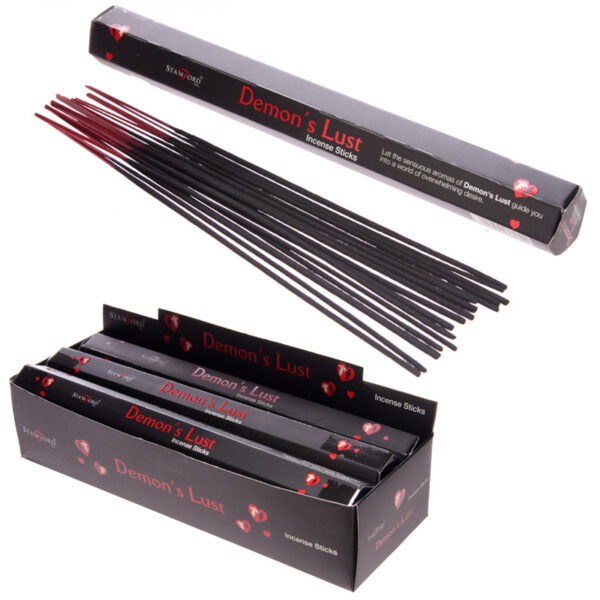INC287_001 Stamford Black Incense Sticks - Demons Lust 6 packs