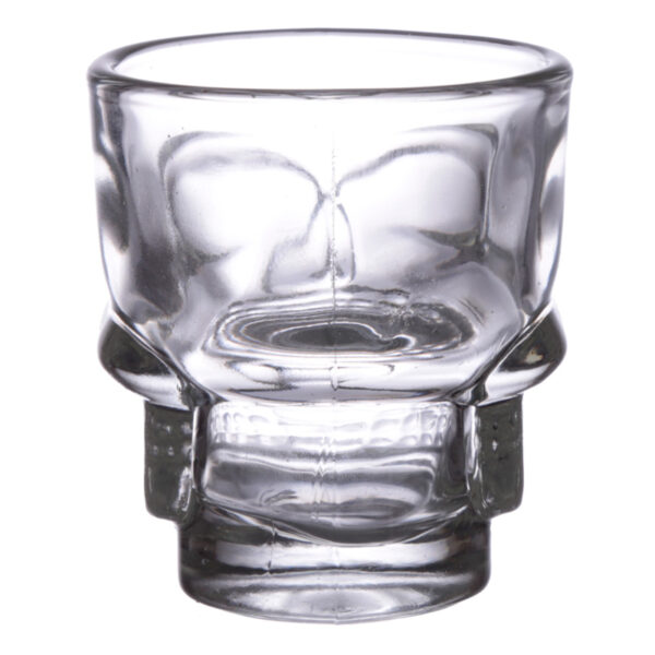 JAR74_003 Fun Collectable Glass Shot Glass Set of 2 - Skulls (60ml)