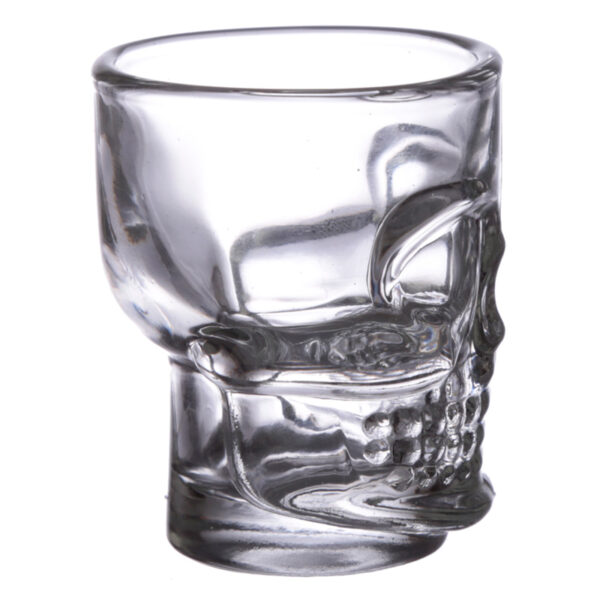 JAR74_004 Fun Collectable Glass Shot Glass Set of 2 - Skulls (60ml)