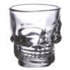 JAR74_005 Fun Collectable Glass Shot Glass Set of 2 - Skulls (60ml)
