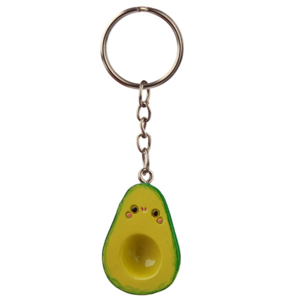 KEY153_002 Fun Collectable Set of 2 Avocado Keyrings