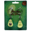 KEY153_006 Fun Collectable Set of 2 Avocado Keyrings