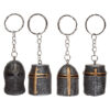 KN204_001 Novelty Collectable Medieval Knight Helmet Keyring