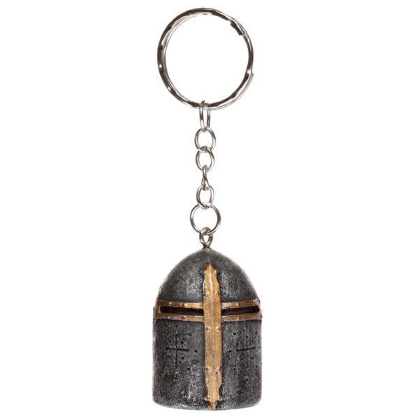 KN204_002 Novelty Collectable Medieval Knight Helmet Keyring