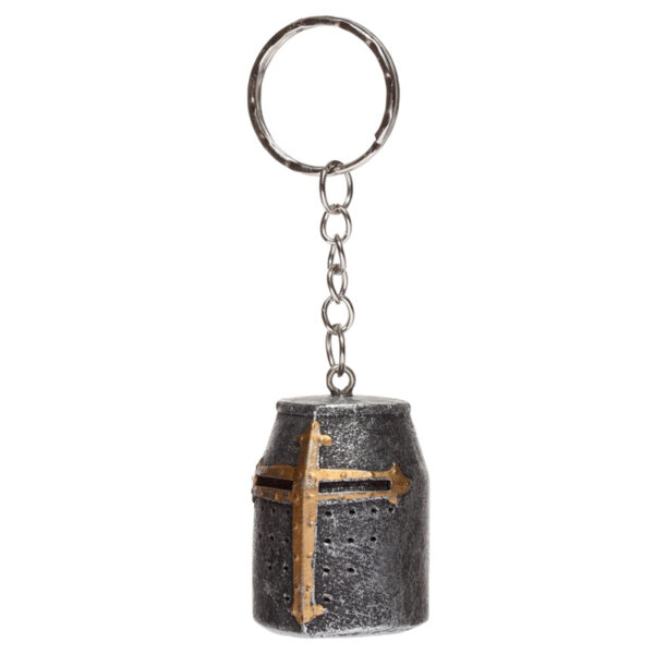 KN204_003 Novelty Collectable Medieval Knight Helmet Keyring