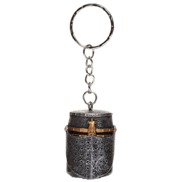 KN204_005 Novelty Collectable Medieval Knight Helmet Keyring