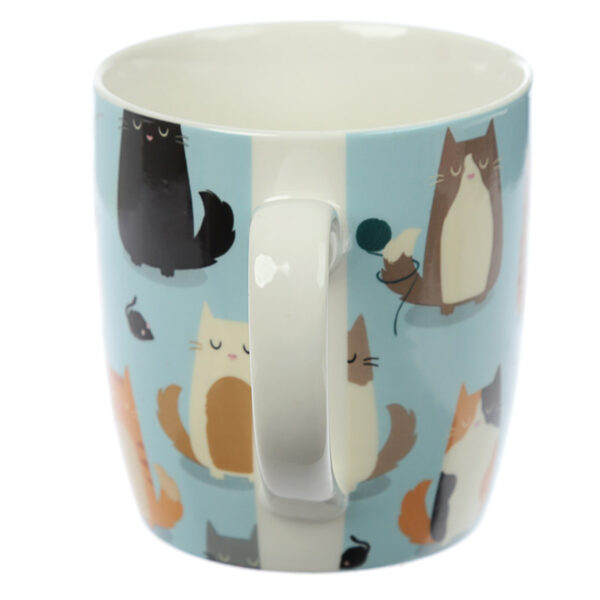Collectable Porcelain Mug - Feline Fine Cat Design