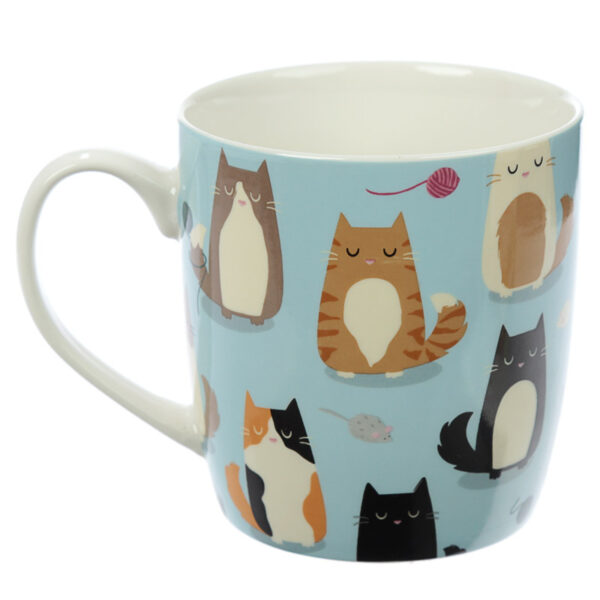 Collectable Porcelain Mug - Feline Fine Cat Design