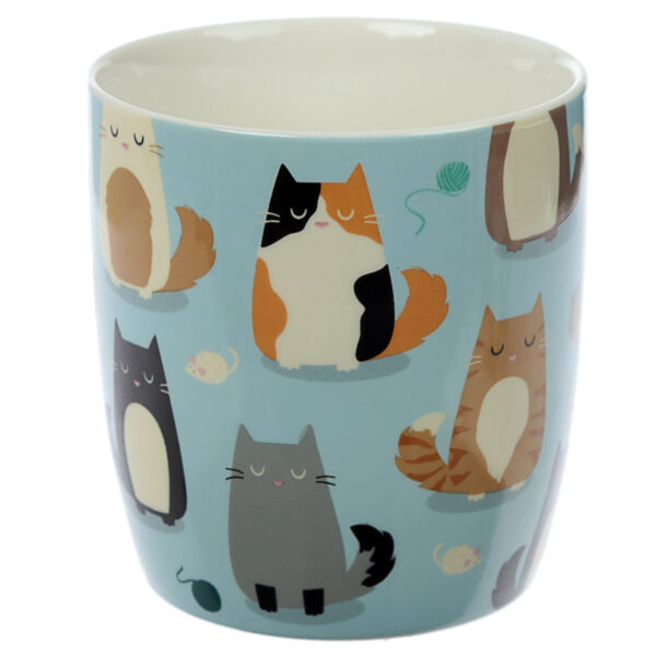 Collectable Porcelain Mug - Feline Fine Cat Design