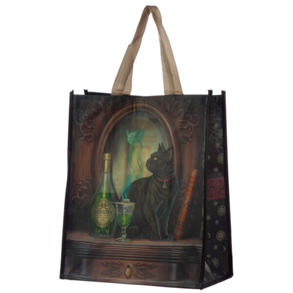 Reusable Shopping Bag - Lisa Parker Absinthe Cat