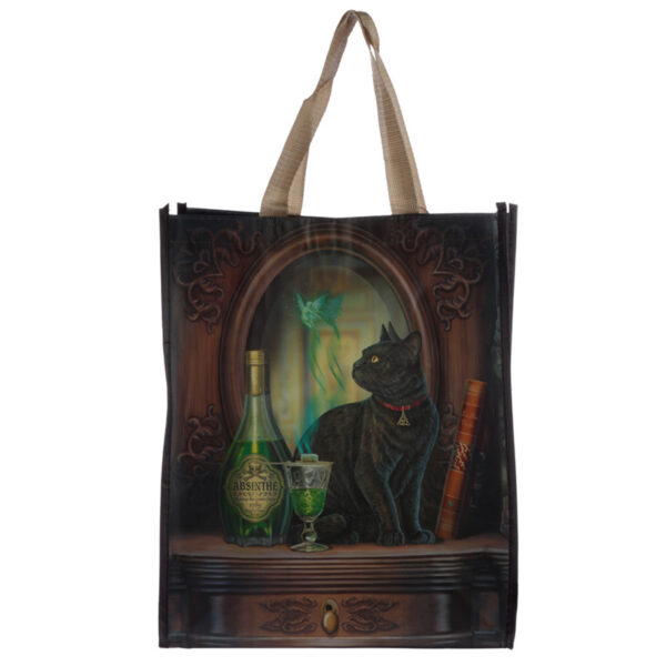 Reusable Shopping Bag - Lisa Parker Absinthe Cat