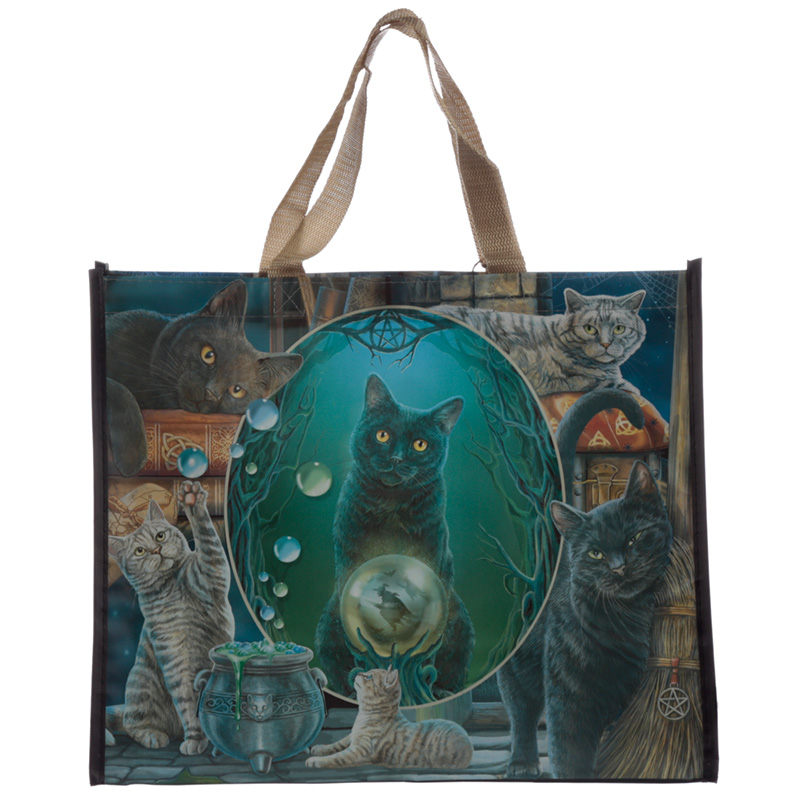 NWBAG64_001 Reusable Shopping Bag - Lisa Parker Magic Cat Montage