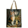 Durable Reusable Shopping Bag - Lisa Parker Adventure Awaits Cat Design