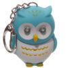 Bright Hooting Owl Novelty Key Ring with Light Up Eyes