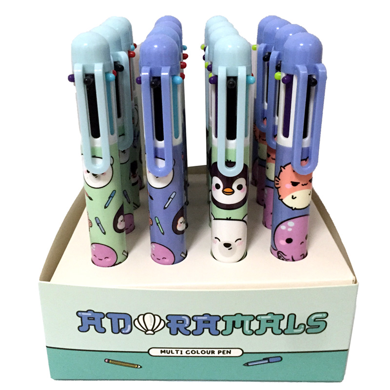 Multi Colour Pen (6 Colours) - Adoramals Sealife