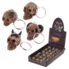SK122_001 Fantasy Celtic Skull Head Key Chain