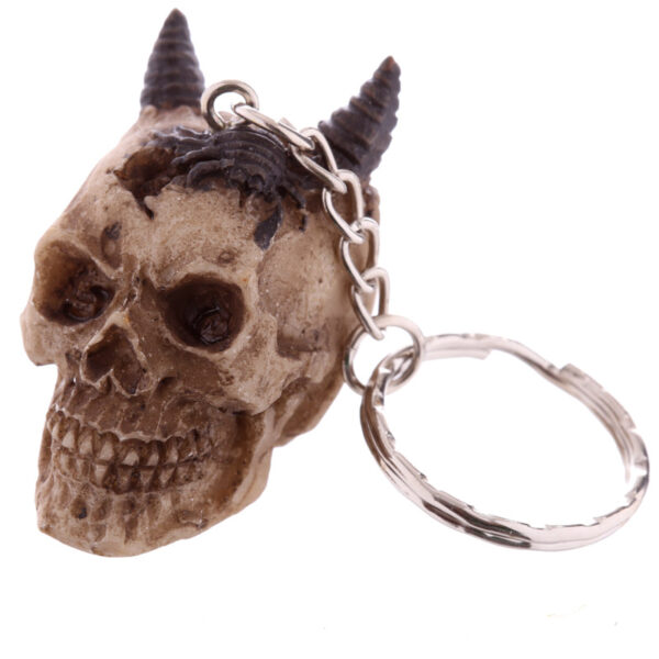 SK122_003 Fantasy Celtic Skull Head Key Chain