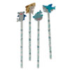 STA237_001 Fun Shark Pencil and Eraser Topper Set