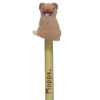 Mopps Pug Pencil with PVC Topper