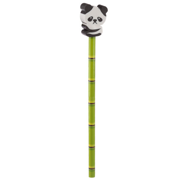 STA41_003 Novelty Kids Panda Design Pencil with Eraser