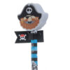 STA64_005 Fun Pirate Design Pencil and Eraser Topper Set