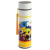 Stainless Steel Hot & Cold Insulated Reusable Drinks Bottle Digital Thermometer - Yellow Submarine