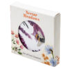 KP71_001 Set of 4 Cork Novelty Coasters - Nectar Meadows