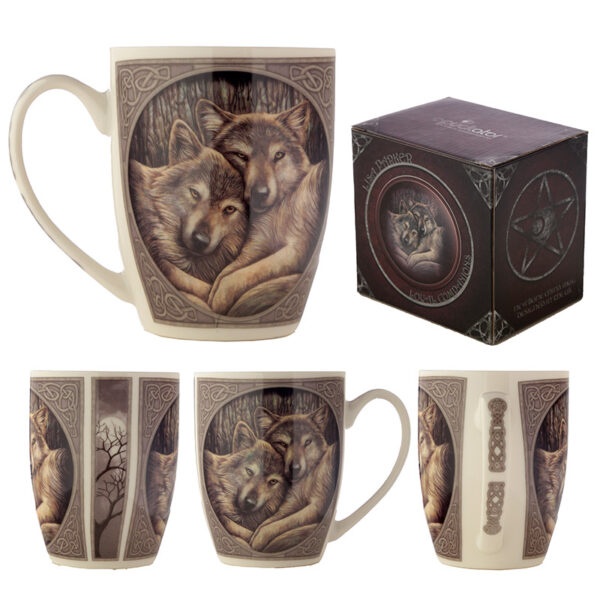 MULP23_001 Porcelain Mug - Lisa Parker Wolves Loyal Companion