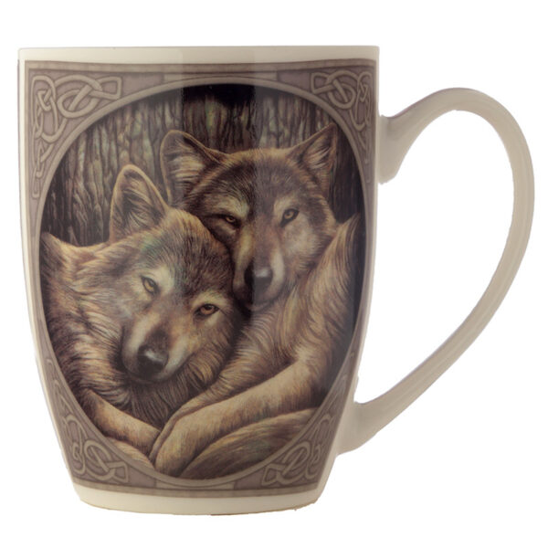 MULP23_002 Porcelain Mug - Lisa Parker Wolves Loyal Companion