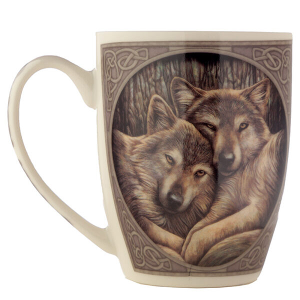 MULP23_004 Porcelain Mug - Lisa Parker Wolves Loyal Companion