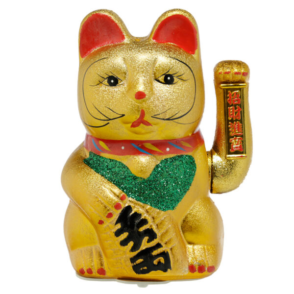 CAT177_001 Decorative Waving Maneki Neko Ceramic Cat 21cm
