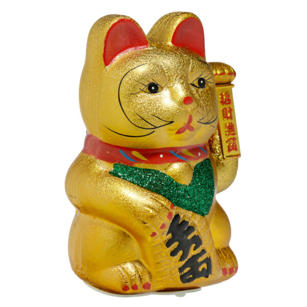 CAT177_004 Decorative Waving Maneki Neko Ceramic Cat 21cm
