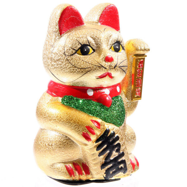 CAT177_005 Decorative Waving Maneki Neko Ceramic Cat 21cm