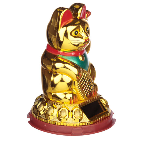 CAT196_004 Collectable Solar Powered Pal - Waving Lucky Cat Maneki Neko