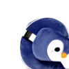 CUSH227_005 Penguin Relaxeazzz Plush Round Travel Pillow & Eye Mask Set