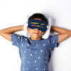 CUSH248_002 Game Over Relaxeazzz Plush Round Travel Pillow & Eye Mask Set