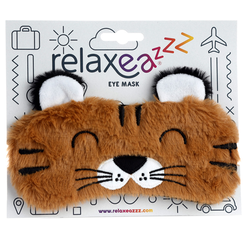 EPP34_001 Fun Eye Mask - Plush Adoramals Tiger