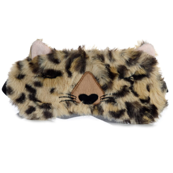 EPP35_002 Fun Eye Mask - Plush Adoramals Leopard